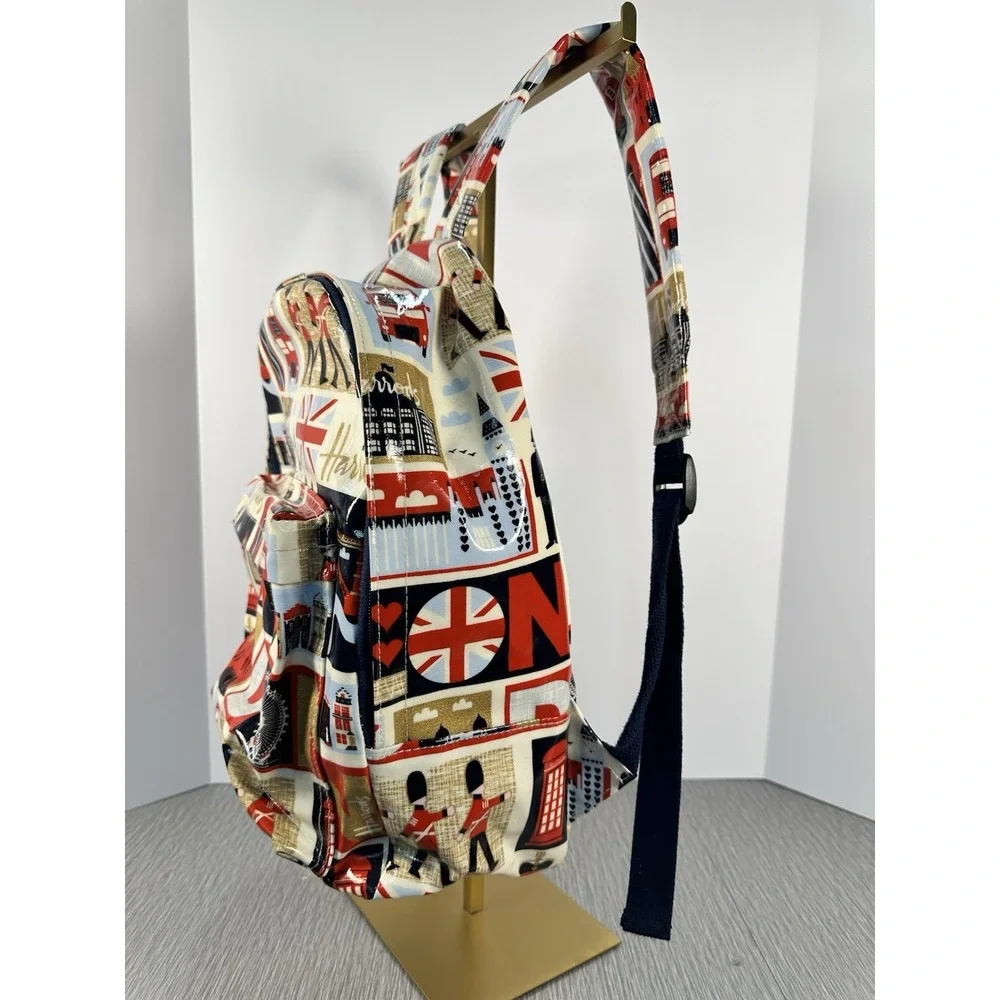 HARRODS London Iconic Backpack Nutcracker Guard Flag Doubledecker Bus PVC Coated